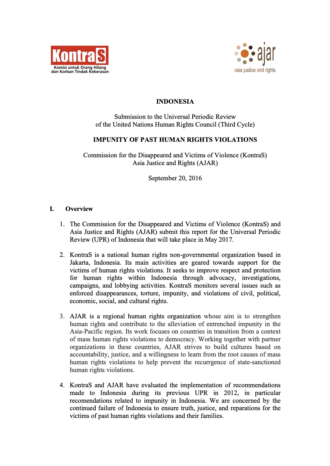 Submission, First Page